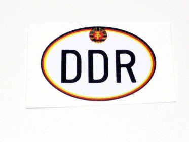 Länderaufkleber DDR Moped klein, Nostalgie Aufkleber, Aufkleber/Schriftzüge, Simson